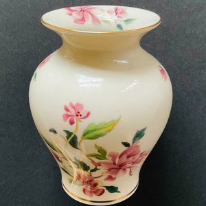 LENOX Vintage "Barrington Collection" Short Vase with Floral EUC